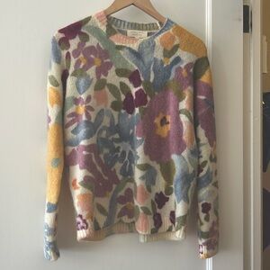 Sezane Floral Sweater